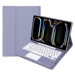 Fioletowe Etui Bezprzewodowa Klawiatura TouchPad do iPad Pro 13 2024