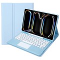 Niebieskie Etui Bezprzewodowa Klawiatura TouchPad do iPad Pro 13 2024