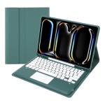 Zielone Etui Bezprzewodowa Klawiatura TouchPad do iPad Pro 13 2024