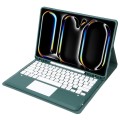 Zielone Etui Bezprzewodowa Klawiatura TouchPad do iPad Pro 13 2024