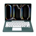 Zielone Etui Bezprzewodowa Klawiatura TouchPad do iPad Pro 13 2024