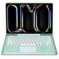 Miętowe Etui Bezprzewodowa Klawiatura TouchPad do iPad Pro 13 2024