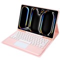 Różowe Etui Bezprzewodowa Klawiatura TouchPad do iPad Pro 13 2024