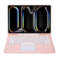 Różowe Etui Bezprzewodowa Klawiatura TouchPad do iPad Pro 13 2024