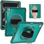Zielone Pancerne Etui z Uchwytem i Podstawką do iPad Pro 13 2024