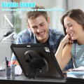 Czarne Pancerne Etui z Uchwytem i Podstawką do iPad Pro 13 2024
