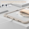 Beżowe Pancerne Etui z Uchwytem i Podstawką do iPad Pro 13 2024