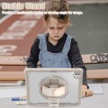 Beżowe Pancerne Etui z Uchwytem i Podstawką do iPad Pro 13 2024