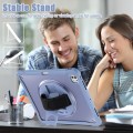 Fioletowe Pancerne Etui z Uchwytem i Podstawką do iPad Pro 13 2024