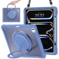 Pancerne Etui z Uchwytem, Podstawką i Paskiem do iPad Pro 13 2024 lawendowe