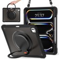 Pancerne Etui z Uchwytem, Podstawką i Paskiem do iPad Pro 13 2024 czarne