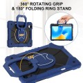 Pancerne Etui z Uchwytem i Paskiem do Huawei MatePad 11.5 2023 czarno-granatowe