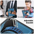 Mocne Etui z Uchwytem, Podstawką i Paskiem do iPad Pro 13 2024 niebieskie