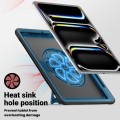 Mocne Etui z Uchwytem, Podstawką i Paskiem do iPad Pro 13 2024 niebieskie