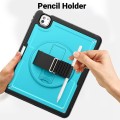 Mocne Etui z Uchwytem, Podstawką i Paskiem do iPad Pro 13 2024 niebieskie