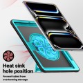 Mocne Etui z Uchwytem, Podstawką i Paskiem do iPad Pro 13 2024 niebieskie