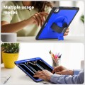 Mocne Etui z Uchwytem, Podstawką i Paskiem do iPad Pro 13 2024 granatowe