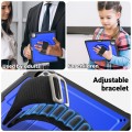 Mocne Etui z Uchwytem, Podstawką i Paskiem do iPad Pro 13 2024 granatowe