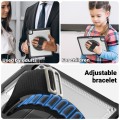Mocne Etui z Uchwytem, Podstawką i Paskiem do iPad Pro 13 2024 transparentne