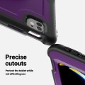 Mocne Etui z Uchwytem, Podstawką i Paskiem do iPad Pro 13 2024 fioletowe