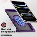 Mocne Etui z Uchwytem, Podstawką i Paskiem do iPad Pro 13 2024 fioletowe