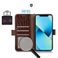 Skórzane Etui Pokrowiec do iPhone 16 Pro Max brązowe