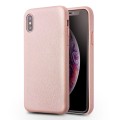 QIALINO Skórzane Etui Plecki do iPhne XS Max różowe