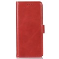 Skórzane Etui Pokrowiec RFID do iPhone 16 Pro Max czerwony
