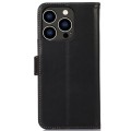 Skórzane Etui Pokrowiec RFID do iPhone 16 Pro Max czarny