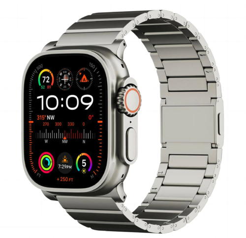 LULULOOK Lekka Bransoleta Tytanowa do Apple Watch Ultra 49mm
