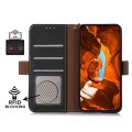 Skórzane Etui Pokrowiec RFID do iPhone 16 Pro Max czarny
