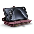 Bordowe Etui Pokrowiec Portfel CASEME do iPhone 16 Pro Max