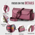 Bordowe Etui Pokrowiec Portfel CASEME do iPhone 16 Pro Max