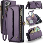 Fioletowe Etui Pokrowiec Portfel CASEME do iPhone 16 Pro Max