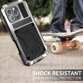 R-JUST Pancerne Etui Antywstrząsowe do iPhone 16 Pro Max srebrne