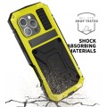 R-JUST Pancerne Etui Antywstrząsowe do iPhone 16 Pro Max żółte