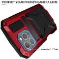 R-JUST Pancerne Etui Antywstrząsowe do iPhone 16 Pro Max czerwone