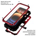 R-JUST Pancerne Etui Antywstrząsowe do iPhone 16 Pro Max czerwone