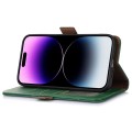 Skórzane Etui Pokrowiec RFID do iPhone 16 Pro Max zielone