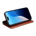QIALINO Eleganckie Skórzane Etui do iPhone 16 Pro Max brązowe