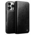 QIALINO Eleganckie Skórzane Etui do iPhone 16 Pro Max czarne