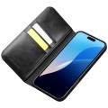 QIALINO Eleganckie Skórzane Etui do iPhone 16 Pro Max czarne
