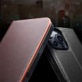 QIALINO Eleganckie Skórzane Matowe Etui do iPhone 16 Pro Max czarne