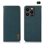 Skórzane Etui Pokrowiec KHAZNEH do iPhone 16 Pro Max zielone