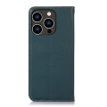 Skórzane Etui Pokrowiec KHAZNEH do iPhone 16 Pro Max zielone