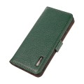 Skórzane Etui KHAZNEH z RFID do iPhone 16 Pro Max zielone