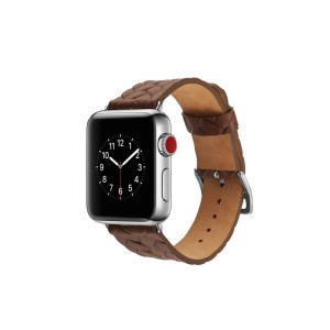 Skórzany Mocny Pasek do Apple Watch 42mm / 44mm brązowy