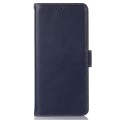 Skórzane Etui Pokrowiec RFID do iPhone 16 Pro granatowy