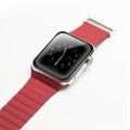 QIALINO Skórzany Pasek Loop do Apple Watch 38mm / 40mm czerwony