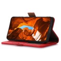 Skórzane Etui Pokrowiec RFID do iPhone 16 Pro czerwony